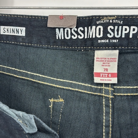 Mossimo Supply Co Low Rise Skinny Jeans Size 7 Regular Dark Wash Indigo NWT! - Picture 5 of 10